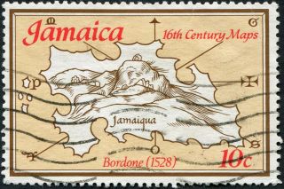 Jamaica 1976 10c Brown,  Light Stone And Light Vermilion Sg411 Cv£0.  10 F Uh photo