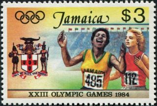 Jamaica 1984 $3 Multicoloured Sg603 Cv £2.  25 F Mh Postage photo