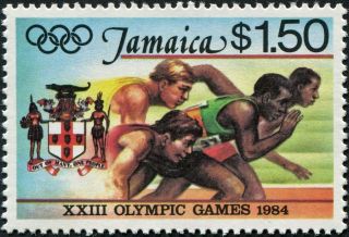 Jamaica 1984 $1.  50 Multicoloured Sg602 Cv £1.  75 Vf Mh Postage photo