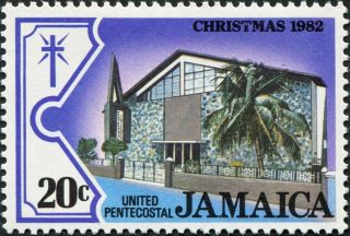 Jamaica 1982 20c Multicoloured Sg570 Cv £0.  70 F Mh Postage photo