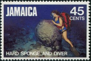Jamaica 1982 45c Multicoloured Sg542 Cv £0.  65 Vf Mh Postage photo