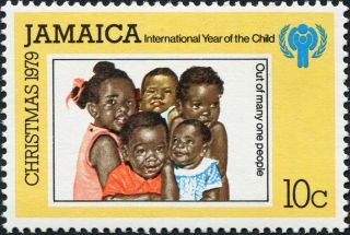 Jamaica 1979 10c Multicoloured Sg489 Cv £0.  10 Postage photo