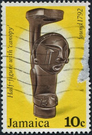 Jamaica 1978 10c Deep Brown,  Yellow And Black Sg448 Cv £0.  10 Vf Uh Freep&p photo