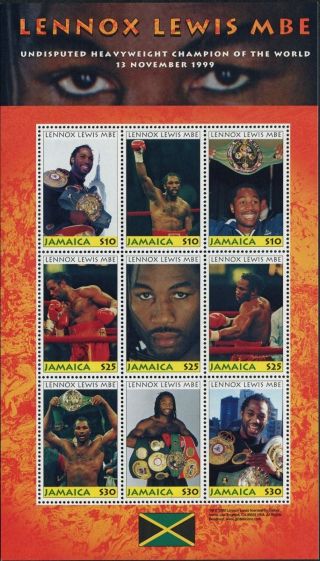 Jamaica 2000 $10 - $30 Multicoloured Sg962a Cv £6.  00 F Sheetlet Freep&p photo