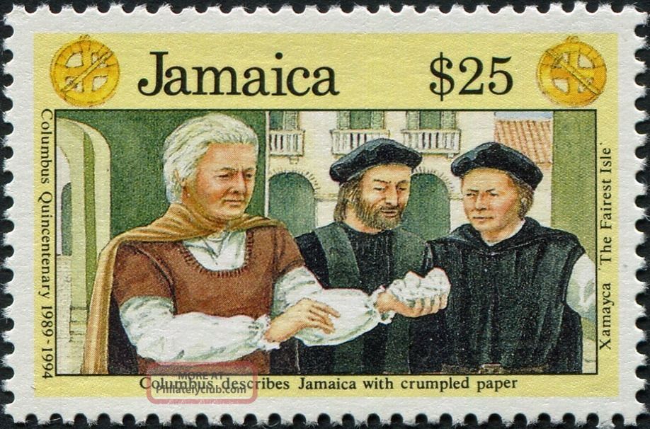 Jamaica 1991 $25 Multicoloured Sg805 Cv £8.  50 F Postage Caribbean photo