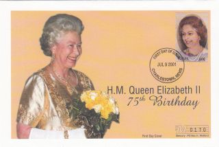 (18027) Mercury Fdc Nevis - Queen Elizabeth 75th Birthday 2001 photo