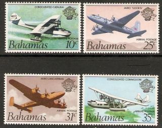 Bahamas Sg663/6 1983 Manned Flight photo