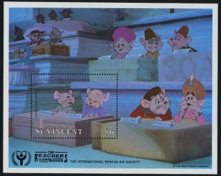 St Vincent 1535 Disney,  The Rescuers,  International Literacy Year photo