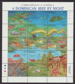 Dominica 1478 Reef,  Fish Vf (14651) photo