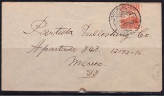 Mex 1935 Local Cover With A Sucursal 