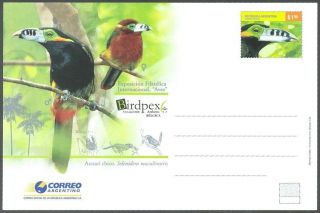 Argentina: Ep 95 Birdpex Show - Birds (2010) Stationery photo