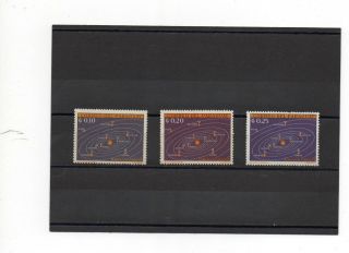Paraguay - 3 Assorted - Solar System 728 - 730 - - 1962 photo