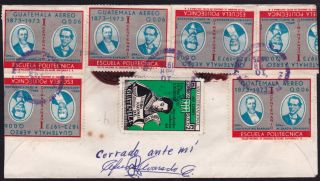 Guatemala 1975 Registered - Insured Cvr W/two Wax Seals S.  A.  Huistla - Huehuet (ws119) photo