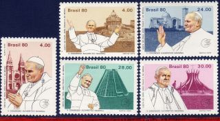 1695 - 99 Brazil 1980 Visit Pope John Paul Ii,  Eucharistic Congress,  Churches, photo