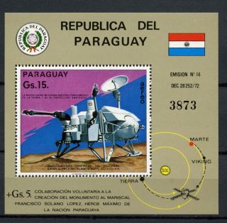 Paraguay 1976 Space M/s A60843 photo