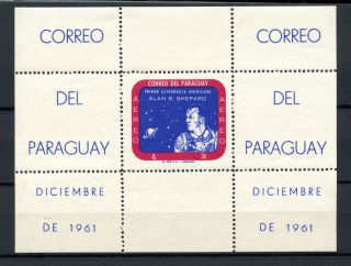 Paraguay 1961 Sg Ms970a Commander Shepards Space Flight Imperf M/s A60865 photo