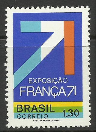 Brazil.  1971.  Franca 71 Science Exhibition Commemorative.  Sg: 1329. . photo