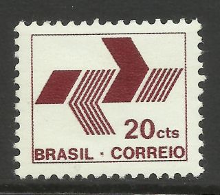 Brazil.  1972.  20c Red - Brown Definitive.  Sg: 1350. . photo