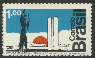 Brazil.  1972.  National Congress Building Commemorative.  Sg: 1416. . photo