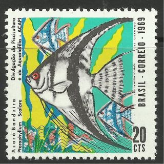 Brazil.  1969.  Fish Preservation Commemorative.  Sg: 1261. . photo