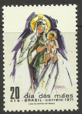 Brazil.  1970.  Mothers Day Commemorative.  Sg: 1319. . photo