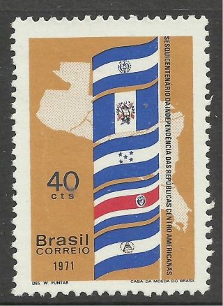 Brazil.  1971.  Central American Republics Commemorative.  Sg: 1328. . photo