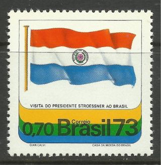 Brazil.  1973.  Visit Of Paraguayan Presedent Commemorative.  Sg: 1430. . photo