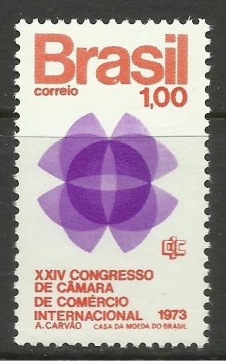 Brazil.  1973.  Chamber Of Commerce Congress Commem.  Sg: 1433.  Never Hinged. photo