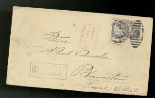 1928 Mexico Certified Airmail Sunburst Cover Usa 512 photo