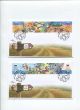 Five Fdc Israel National Trail Is A Hiking Souvenir Sheet Along Israel Route Fro Middle East photo 1