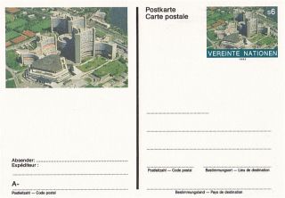 United Nations 1993 S6 Pre Paid Postcard Unsent (b) photo