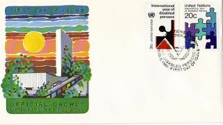 United Nations 1981 Year Of Disabled People First Day Cover York Shs photo