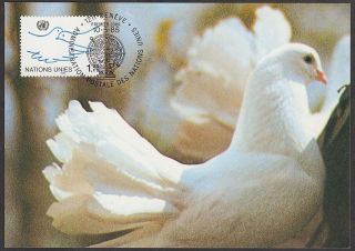United Nations Geneva 1985 Maxicard - Definitives Series - White Doves photo