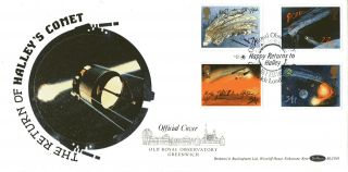 18 February 1986 Halleys Comet Benham Blcs 10 First Day Cover Greenwich Shs photo