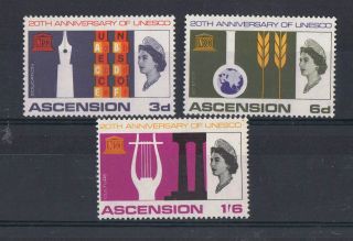 Ascension Island (1968) Unesco Commemoration - Nh - C/val £9.  25 photo