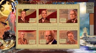 Guinea - Us President Harry Truman - 6 Stamp Sheet 7b - 1374 photo