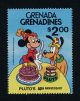Grenada Grenadines 428 - 9 Disney,  Pluto ' S 50th Anniversary Topical Stamps photo 1
