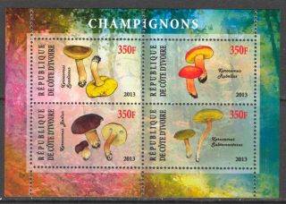 2013 Mushrooms Ii Sheet Of 4 Civ221 photo