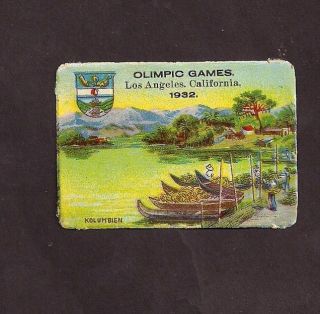 Poster Stamp Olympic Games 1932 Los Angeles,  Ca.  Columbia - Kolumbien photo
