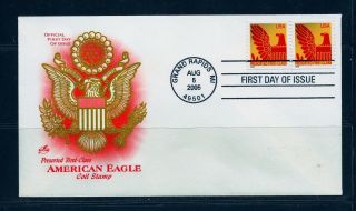 First Day Cover American Eagle Presort First Class 3793d Pair Artcraft Fdc 2005 photo