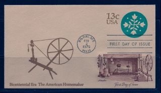 First Day Cover American Homemaker 13c Embossed Env U572 Artmaster Fdc 1976 photo
