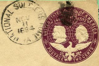 Late - 19th C.  Us Stamp W/ 