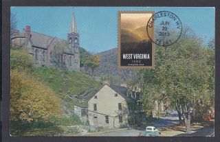 4790 West Virginia Statehood 150th On Harper ' S Ferry Postcard Var.  2 photo