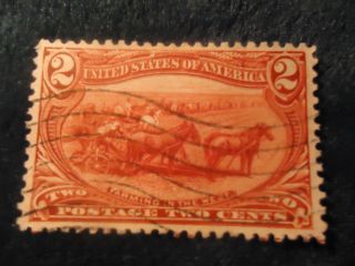 Us Stamp Great Points 1891 2 Cent Trans Mississippi Farming In The West 1898 photo