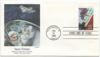 1993 Fdc,  Space Fantasy 4 Of 5 In Series photo