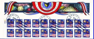 Collins Hand Painted 2276a Flag Firework Full Pane Only 1 Of 2 Collins 10 Cover photo