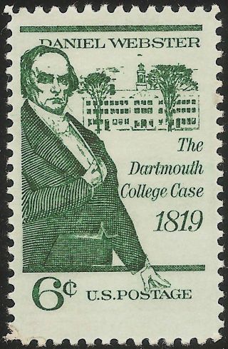 1969 United States: Scott 1380 - Dartmouth College Case Daniel Webster (6¢) photo