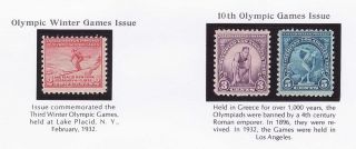 Usa Scott 716; 718; 719 - 1932 Olympic Games - Mog - photo