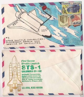 Sts - 1,  Space Shuttle Columbia,  1981 Launch Cover 7 photo