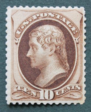 1873 - 10c Jefferson,  Scott 161, photo